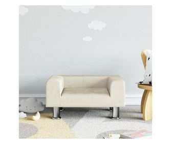 Dječja sofa, krem, 50x40x26,5 cm, baršun