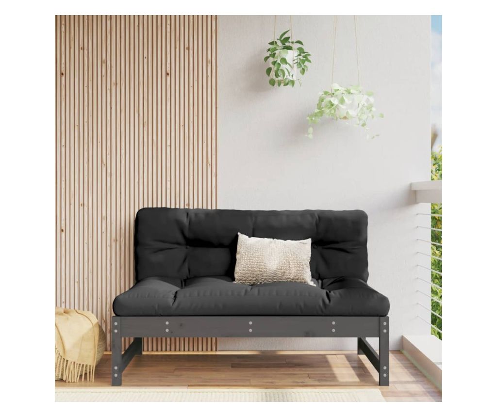 Kzps kanap, 120x80 cm, szrke, tmr feny