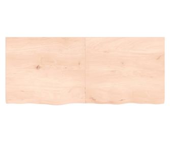 Falra szerelhet polc, 140x60x4 cm, kezeletlen tmr tlgyfa