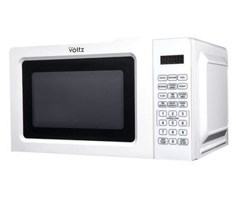 Cuptor cu microunde Oliver Voltz OV1443D, 700W, 20L, Protecția copiilor, 6 programe, Decongelare, 10 nivele, Alb