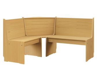 Kutna klupa, medeno smeđa, 151 cm, masivno borovo drvo