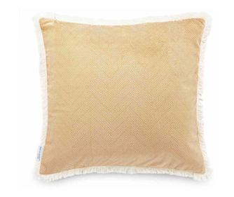 Perna decorativa din catifea Clear, imprimata, 215 g/m2, 45 x 45 cm, portocaliu