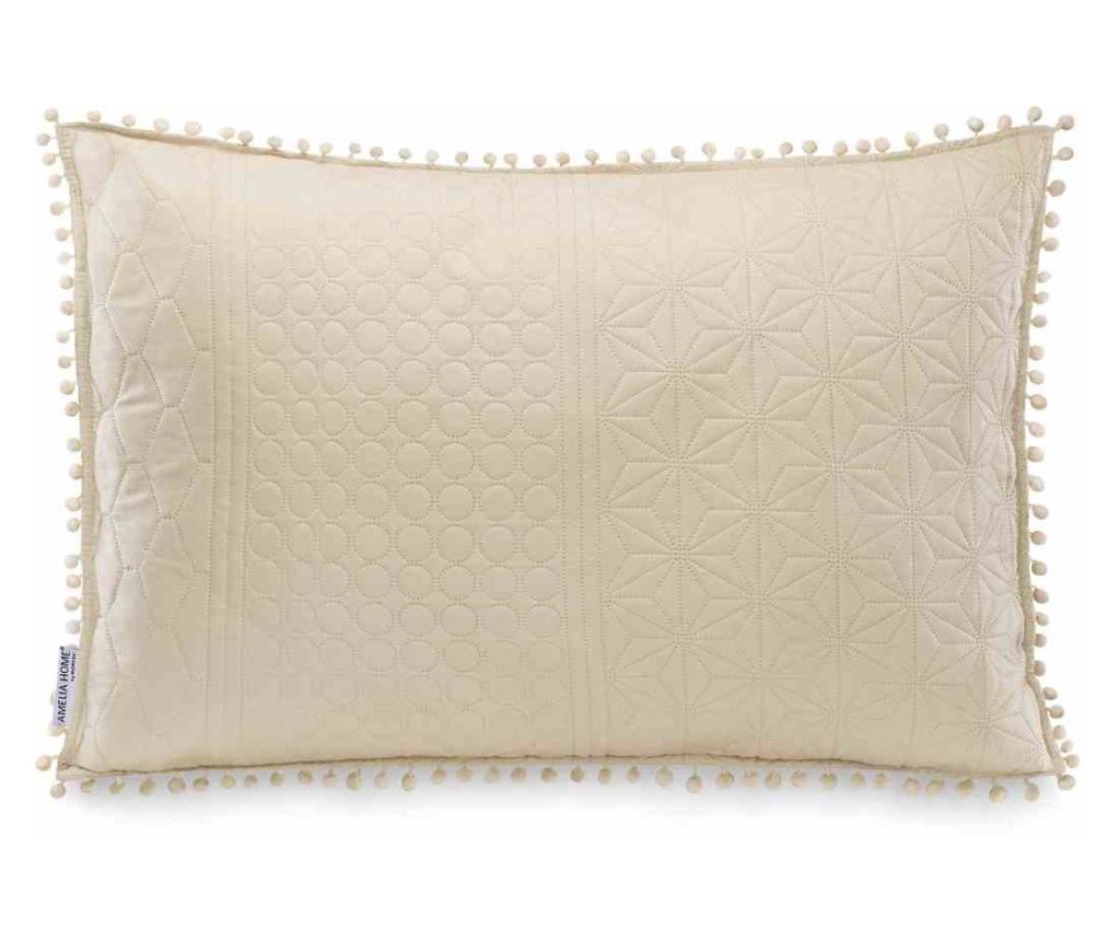 Meadore Embossed Decorative Pillow, 70 g/m2, 50 x 70 cm, Beige