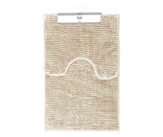 Set covorase de baie dreptunghiulare in stil modern Bati, 1000 g/m2, 50x80 + 40x50 cm, bej, 2 buc