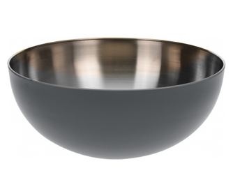 Bol servire/mixare Excellent Houseware, otel inoxidabil, 24x10 cm, 2.5 l, antracit