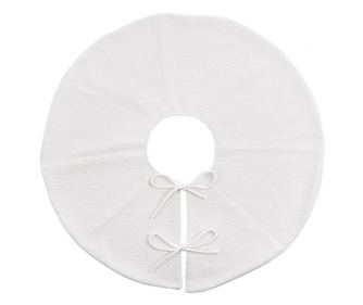 Fehér textil karácsonyfa alátét 90 cm