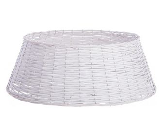 Ukras za podnožje božićnog drvca, bijelo drvo, 78x28 cm