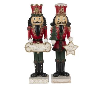 Set 2 figurine Spargatorul de Nuci 12x10x35 cm