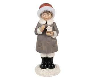 Polyresin Girl figura 6x6x14 cm