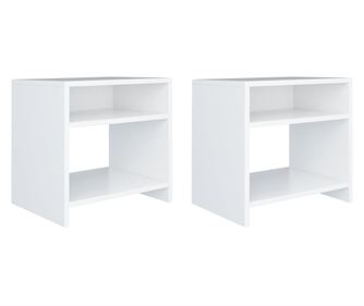jjeliszekrnyek, 2 db, fehr, 40 x 30 x 40 cm, laminlt fa