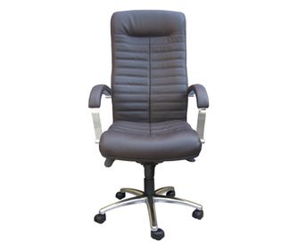 Direktorska stolica SENNA, tamnosmeđa prirodna koža