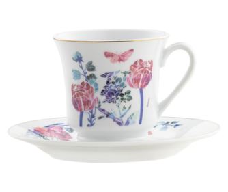 Set servire ceai sau cafea, 12 piese, 6 persoane, portelan, DOMOTTI Clara