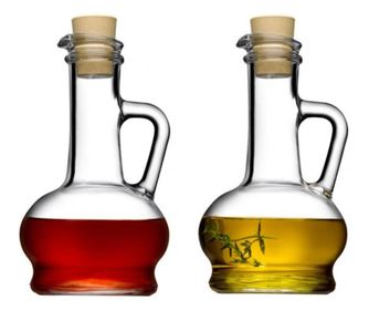 Set 2 carafe pentru ulei si otet 260ml, PASABAHCE Olivia