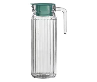 Carafa din sticla cu capac verde 1.1L, DOMOTTI Delight