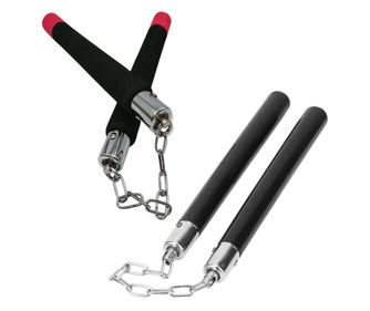 IdeallStore Set dveh nunčak, posebna vadba, 31 cm, črna