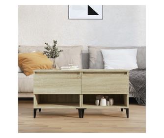 Τραπεζάκι σαλονιού 2 τεμ. Δρυς Sonoma 50x46x50 εκ. σύνθετη ξυλεία