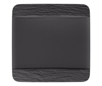 Квадратна Основна Чиния Villeroy & Boch Manufacture Rock Black