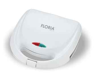 Sandwich-maker Floria ZLN8504 ALB, putere 800 W, indicator luminos, placi care nu se lipesc