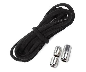 Sireturi elastice fara legare, 100 cm, Gonga® Negru