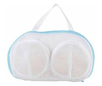 Saculet din plasa pentru spalarea sutienului, 18 x 28 cm, Gonga® Alb