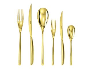 Прибори За Хранене Sambonet Bamboo Pvd Gold,36 Части, Комплект
