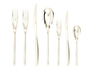 Прибори За Хранене Sambonet Bamboo Pvd Champagne, 36 Части, Комплект