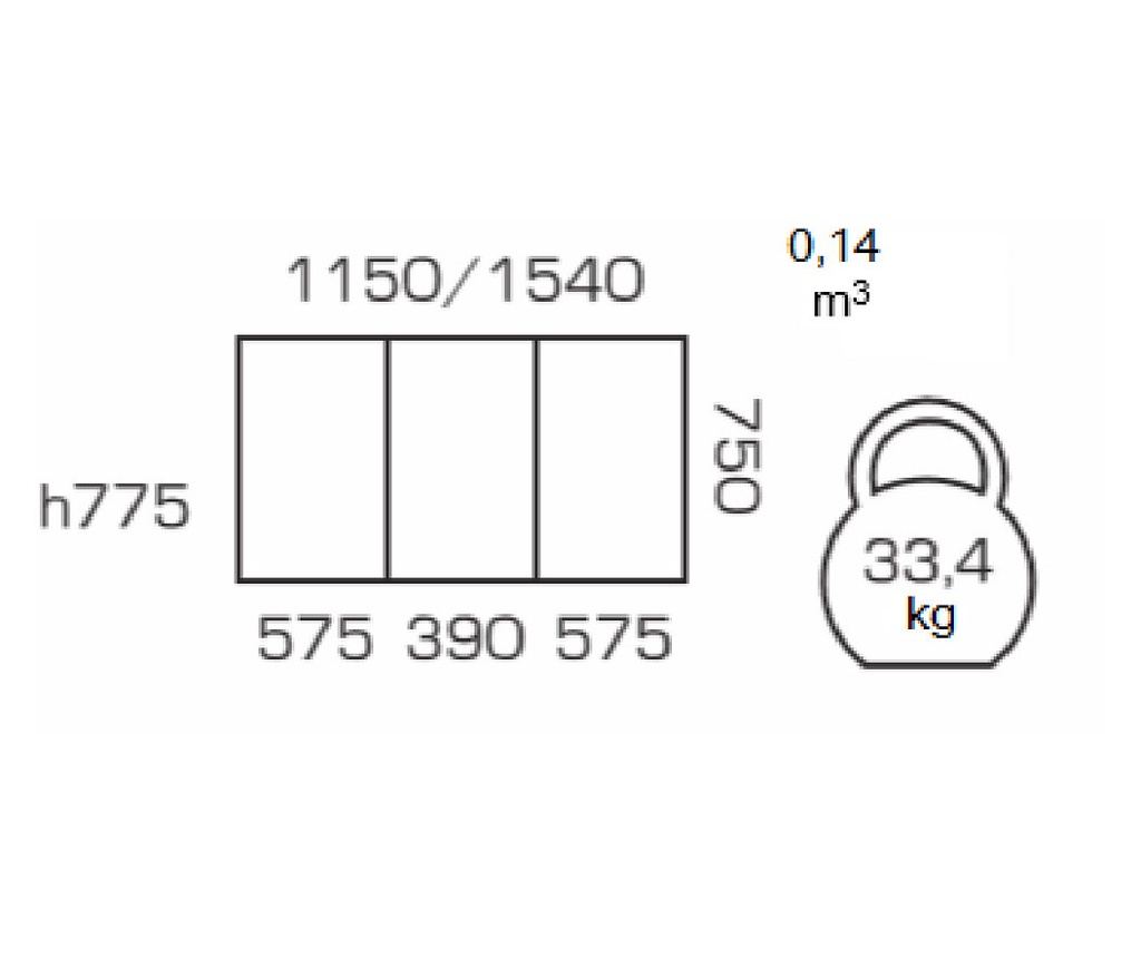 BREFY Επεκτεινόμενο Τραπέζι Κουζίνας, 115(155)*75 εκ., Λευκό - 4