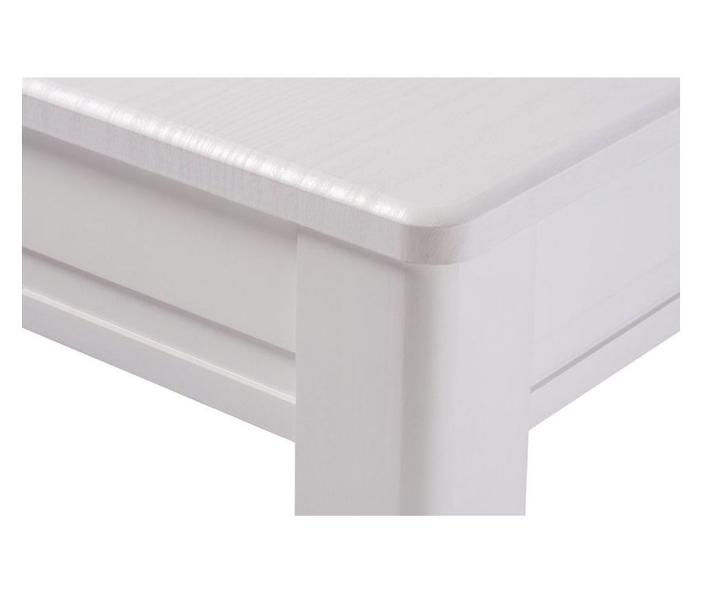 BREFY Επεκτεινόμενο Τραπέζι Κουζίνας, 115(155)*75 εκ., Λευκό - 3