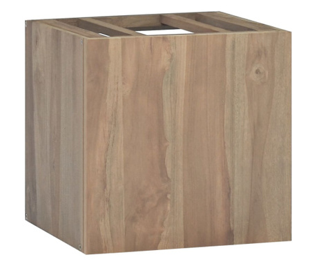 Dulap de baie suspendat, 46x25,5x40 cm, lemn masiv de tec