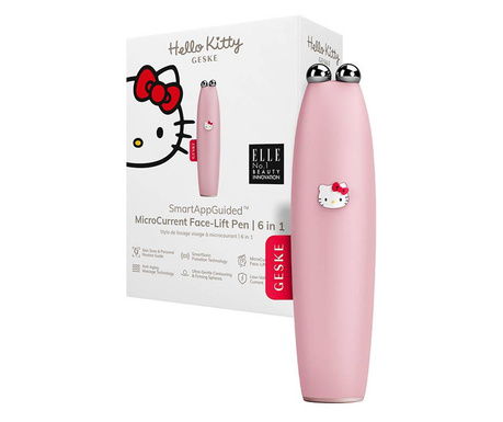 Geske 6 az 1-ben okos ultrahangos arc lifting készülék Hello Kitty rózsaszín (HK000014PI01)