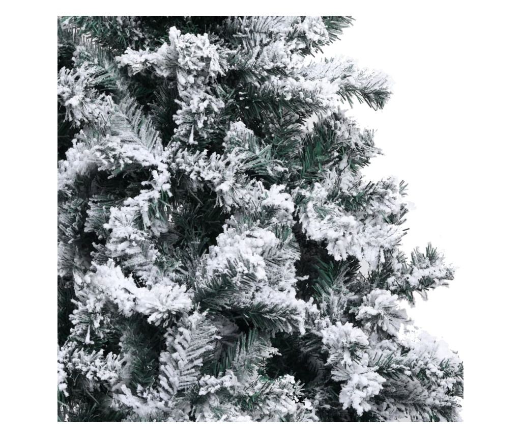 Umjetno božićno drvce sa snijegom, zeleno, 400 cm, PVC - 4