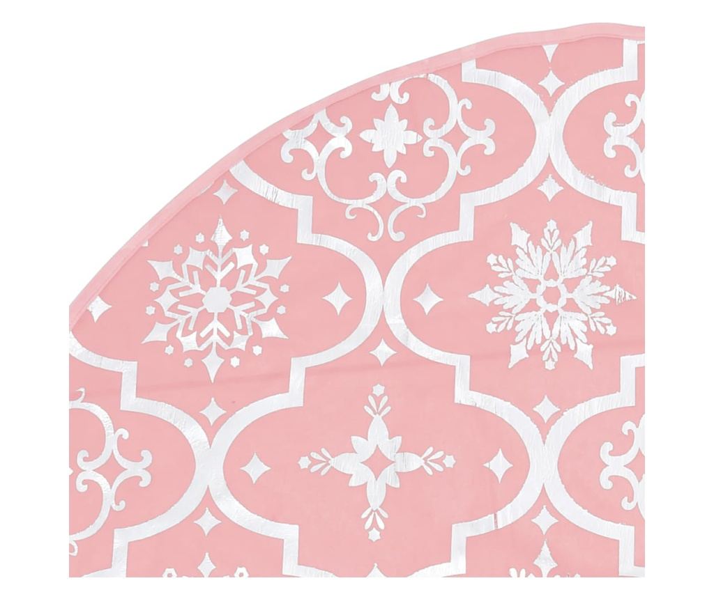 Suknja za božićno drvce s čarapom, ružičasta, 150 cm, tkanina - 6