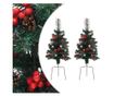 Umjetni božićni borovi za stazu 2 kom. 76 cm PVC thumbnail 1