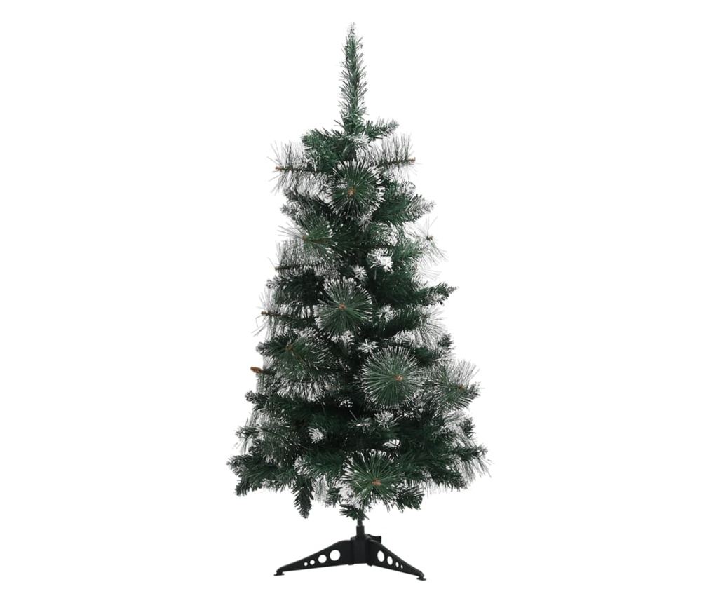 Umjetno božićno drvce sa zelenim i bijelim stalkom 90 cm PVC - 2