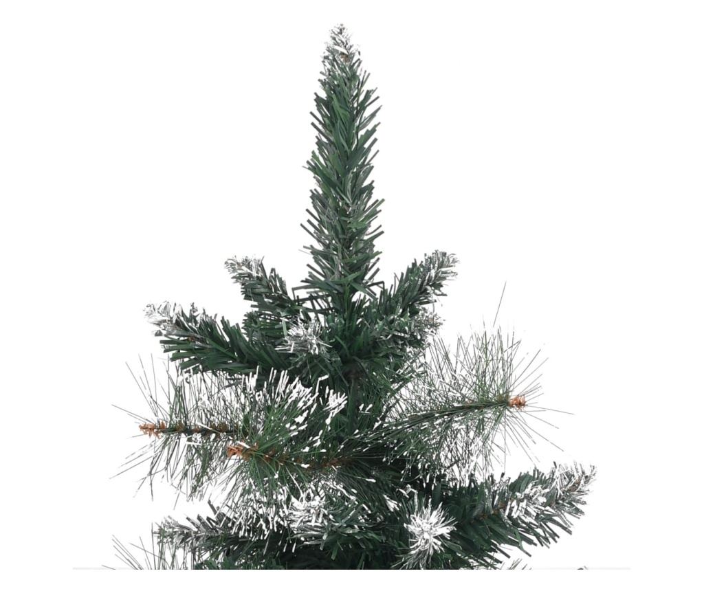 Umjetno božićno drvce sa zelenim i bijelim stalkom 90 cm PVC - 5