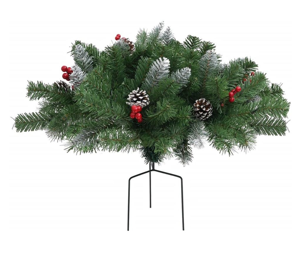 Umjetno božićno drvce za stazu LED svjetla zeleno 40 cm - 2