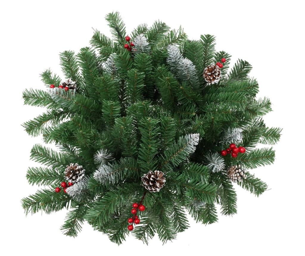 Umjetno božićno drvce za stazu LED svjetla zeleno 40 cm - 4