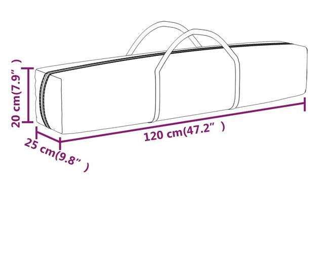 tópszínű összecsukható rendezvénysátor oldalfalakkal 2x2 m