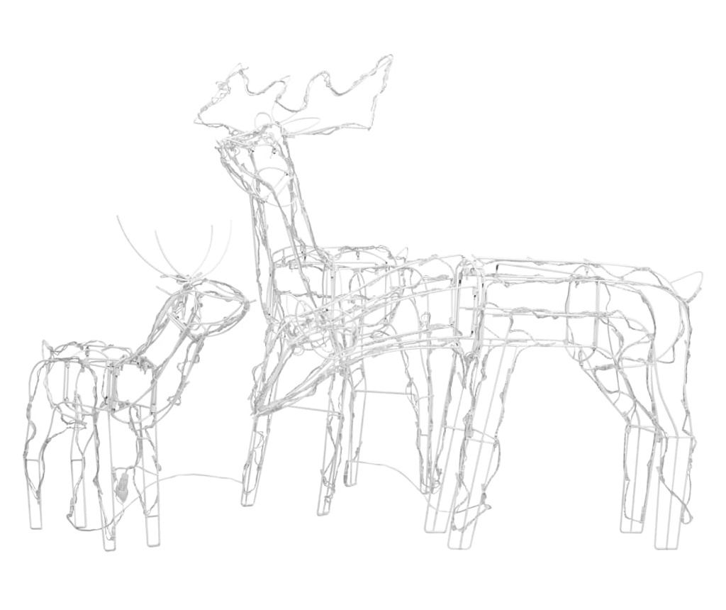 Božićni set svjetlećih irvasa, 3 komada, 229 LED dioda - 6