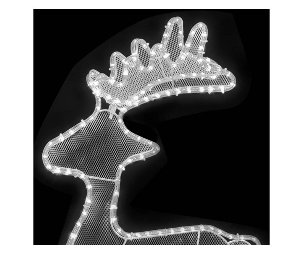 Božićni ukras jelen, s mrežom, 306 LED svjetala, 60x24x89 cm - 5