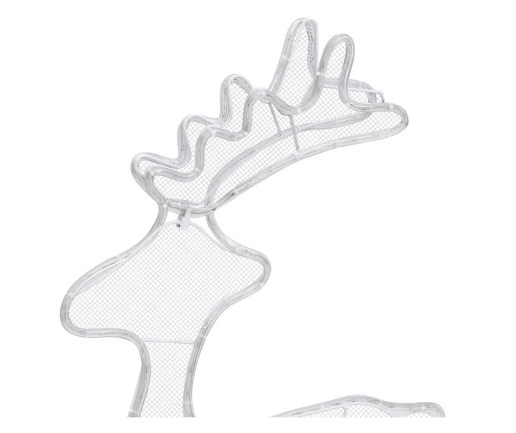 Božićni ukras jelen, s mrežom, 306 LED svjetala, 60x24x89 cm - 8