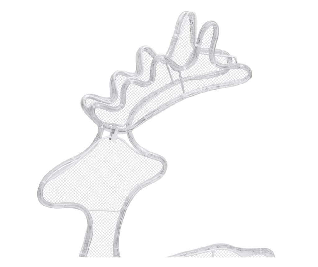 Božićni ukras jelen, s mrežom, 306 LED svjetala, 60x24x89 cm - 8