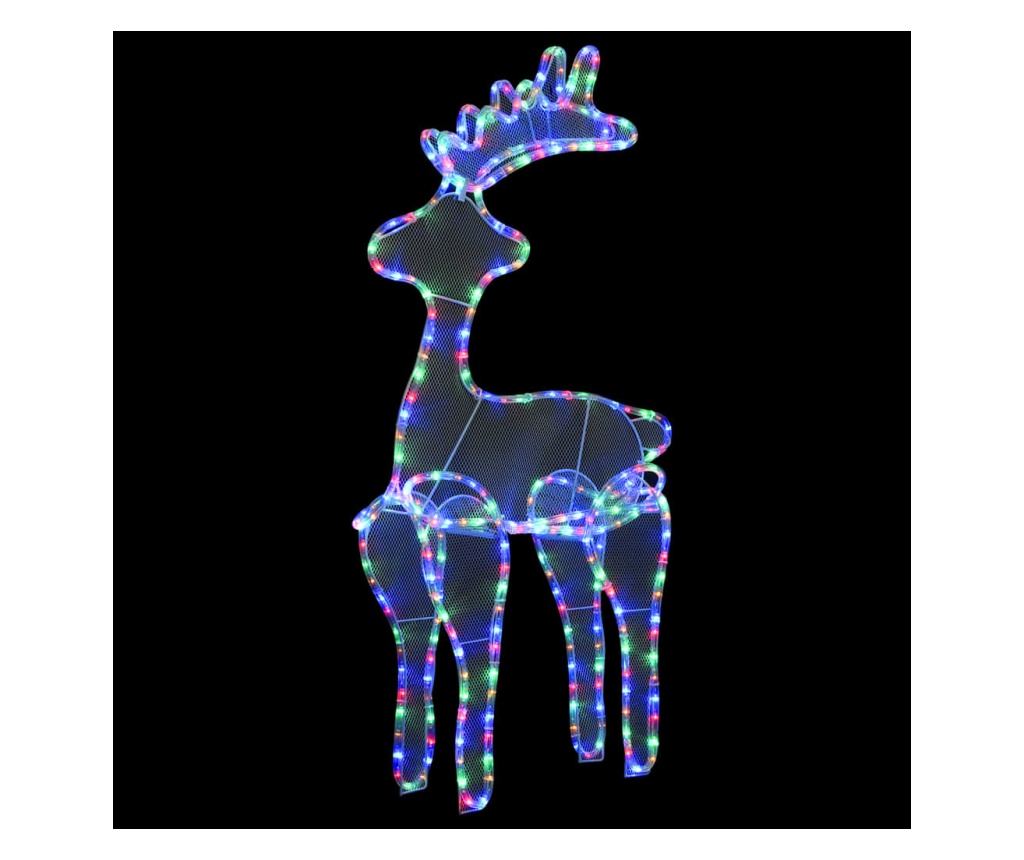 Božićni ukras jelen, s mrežom, 306 LED svjetala, 60x24x89 cm - 2