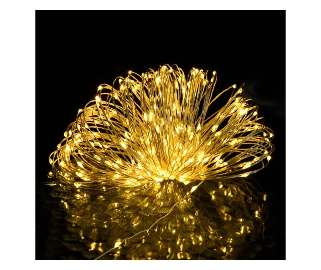 Instalație cu 300 LED-uri, alb cald, 30 m - 3
