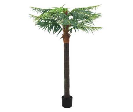 Plantă artificială palmier phoenix cu ghiveci, verde, 215 cm