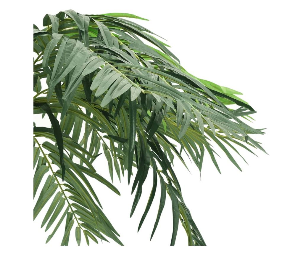 Umjetna biljka palma feniks s loncem, zelena, 305 cm - 4
