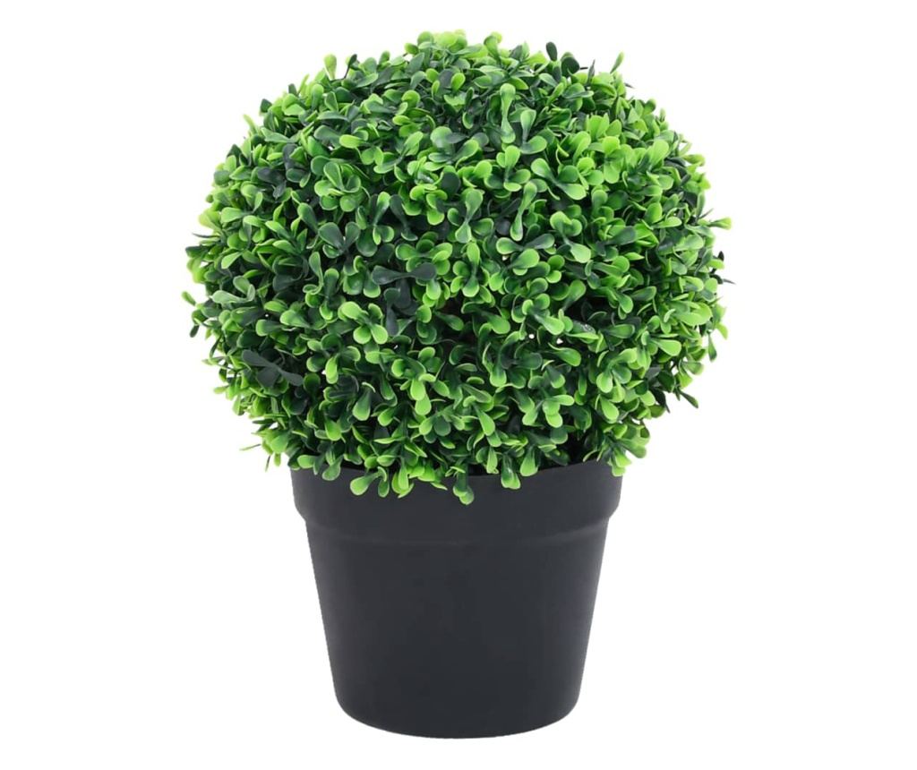 Umjetne biljke šimšira s loncem, 2 kom. zelene 32 cm kugla - 2