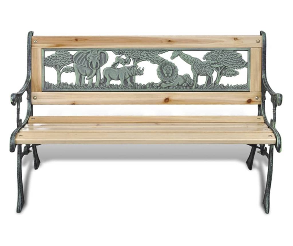 Vrtna klupa za djecu, 84 cm, drvo - 2