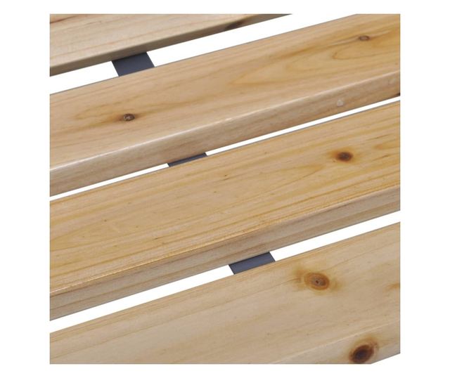 Vrtna klupa, 120 cm, drvo i željezo