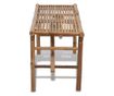 Sklopiva vrtna klupa, 118 cm, bambus thumbnail 3